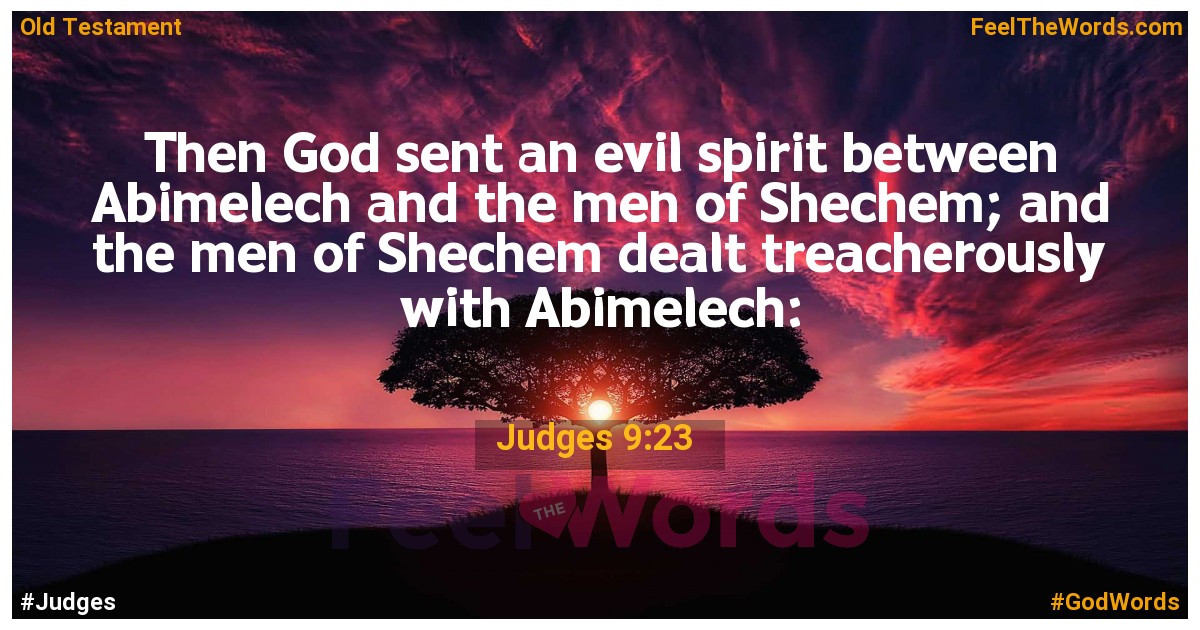 Judges 9:23