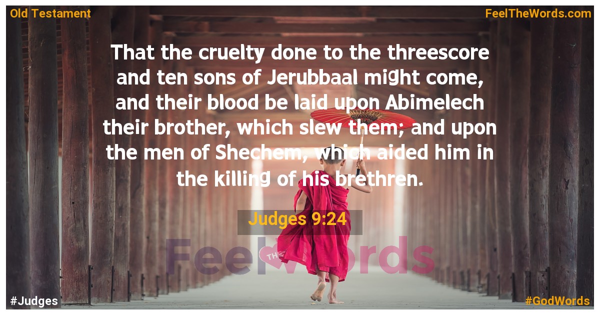 Judges 9:24