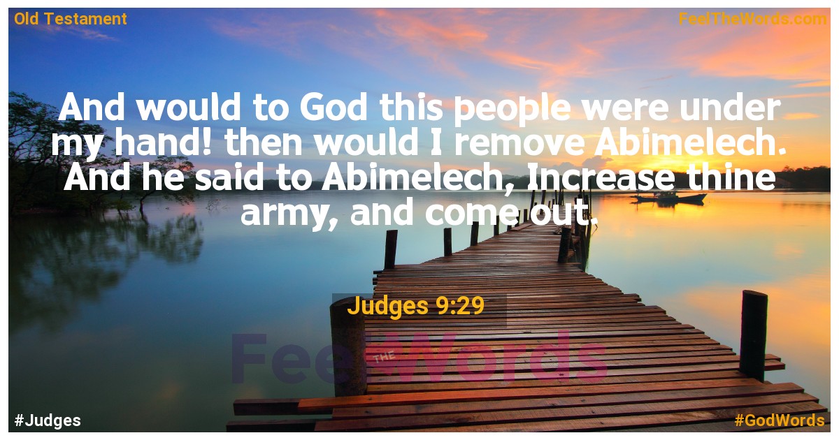 Judges 9:29