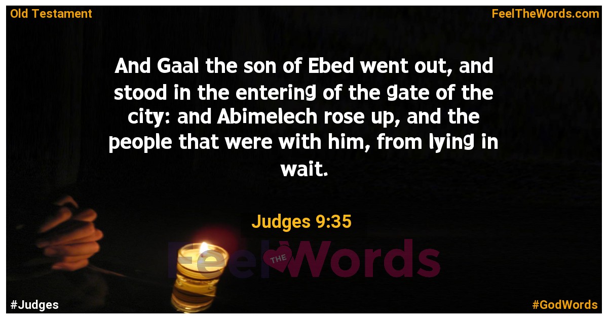 Judges 9:35