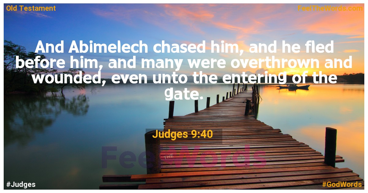 Judges 9:40