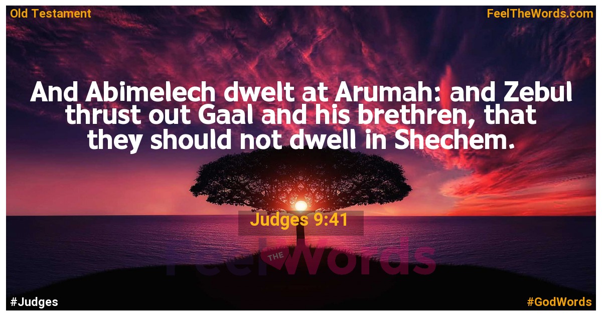 Judges 9:41