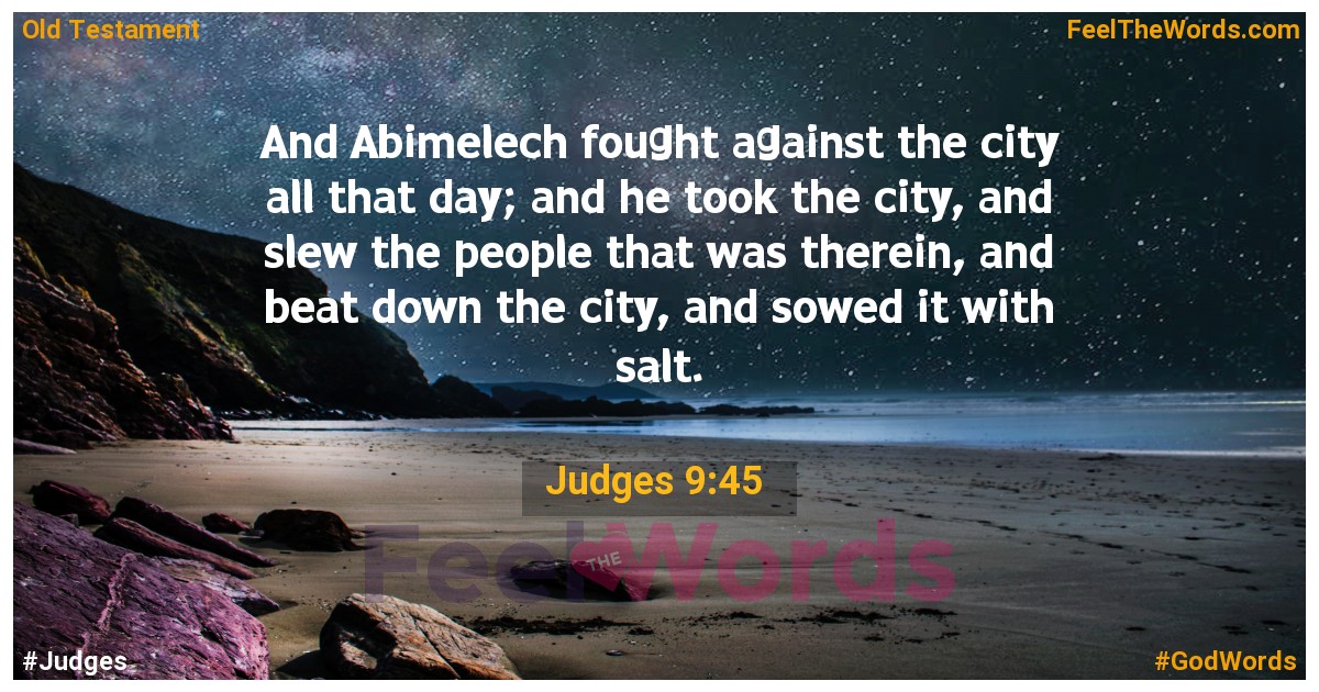 Judges 9:45