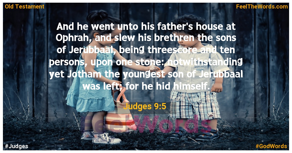 Judges 9:5
