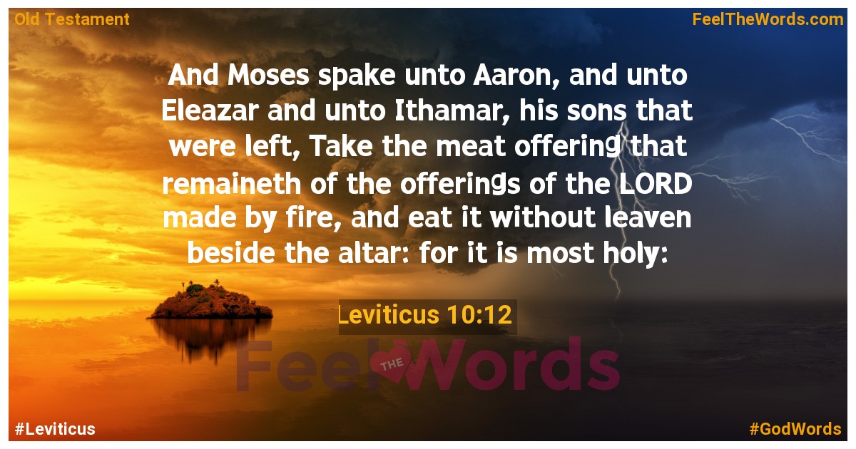 Leviticus 10:12