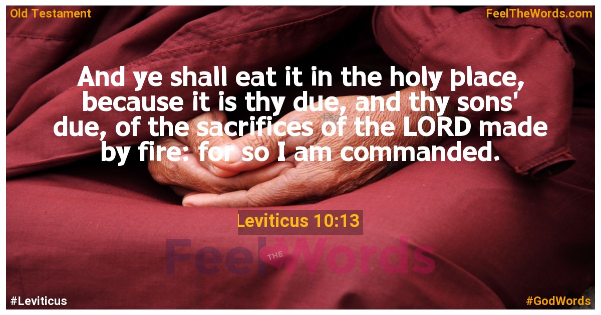 Leviticus 10:13