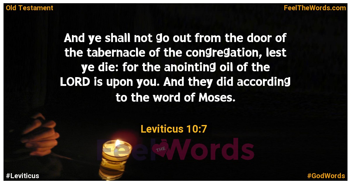 Leviticus 10:7