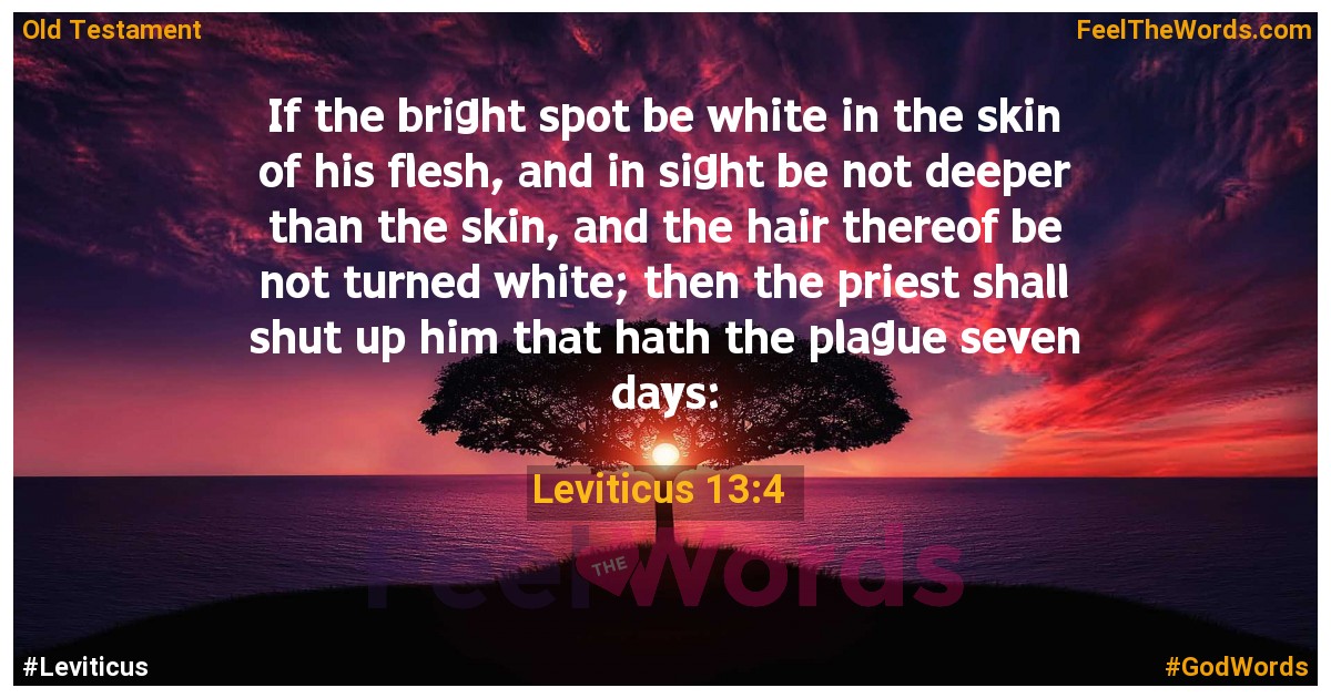 Leviticus 13:4