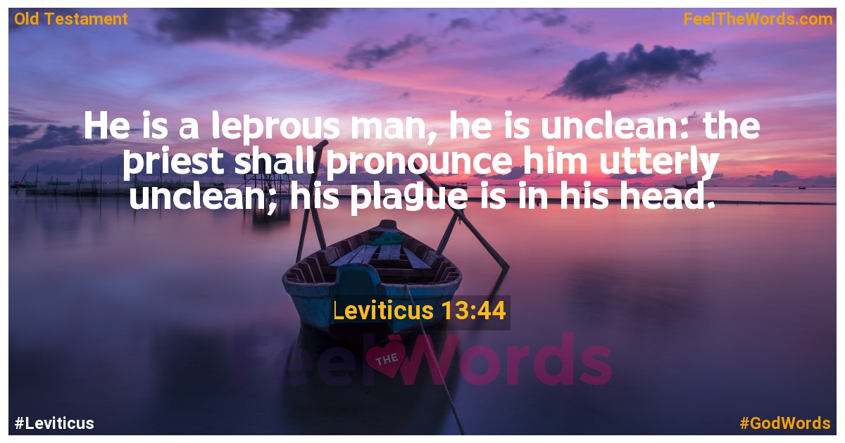 Leviticus 13:44
