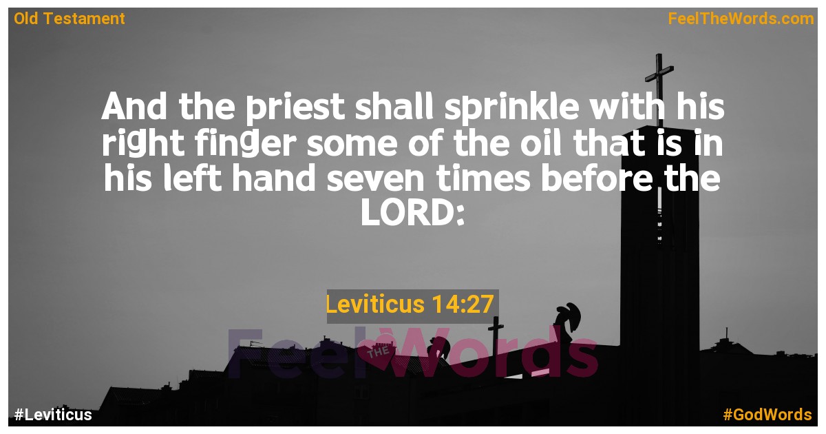 Leviticus 14:27