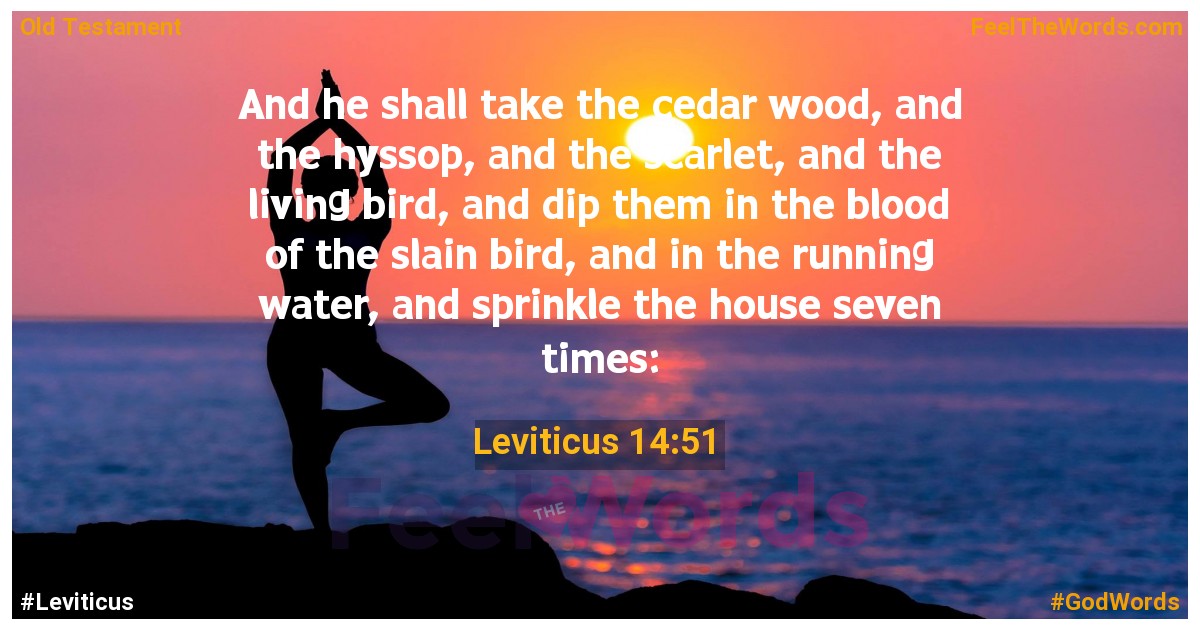 Leviticus 14:51