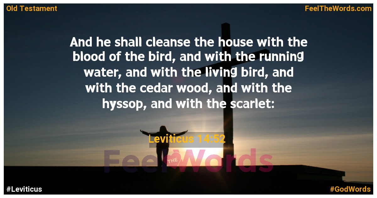 Leviticus 14:52