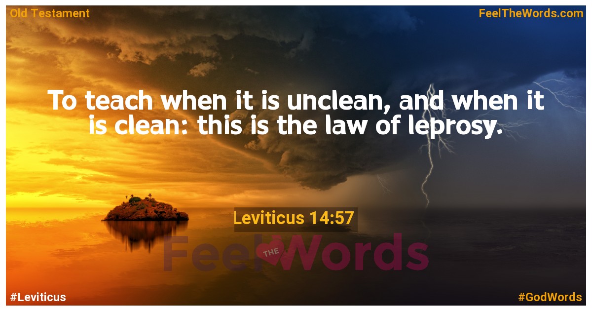 Leviticus 14:57