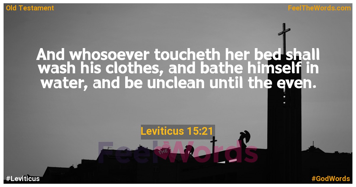 Leviticus 15:21