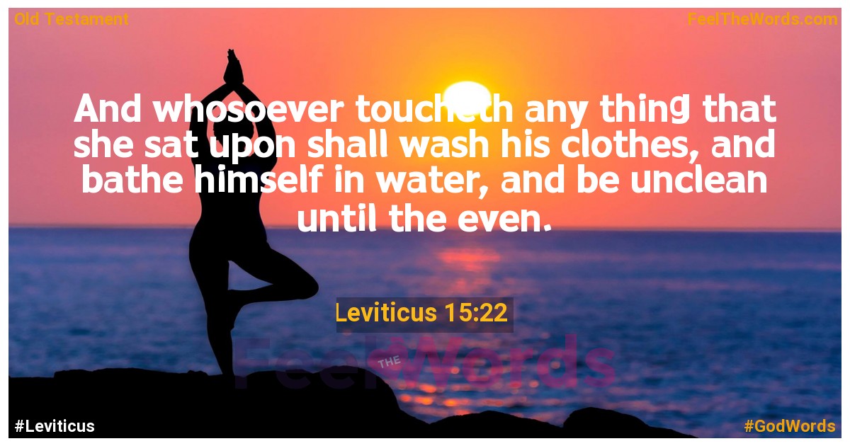 Leviticus 15:22
