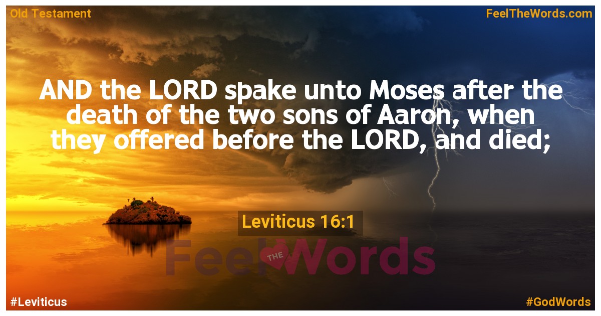 Leviticus 16:1