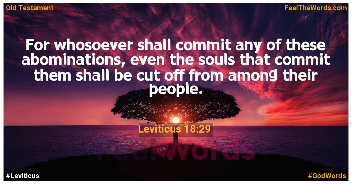 Leviticus 18:29