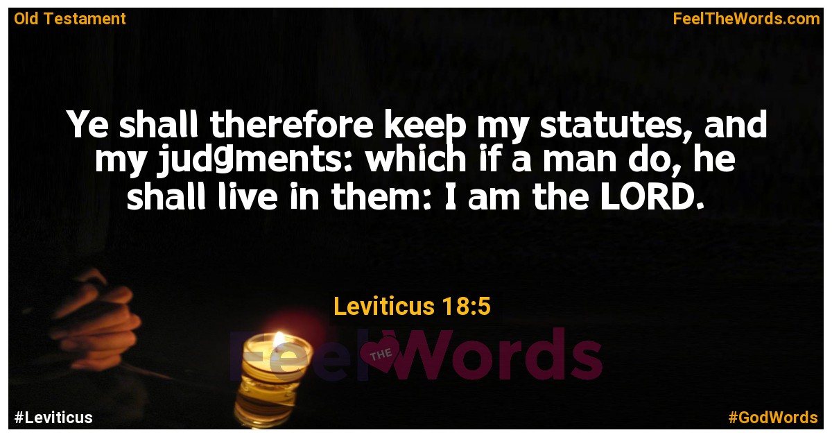 Leviticus 18:5