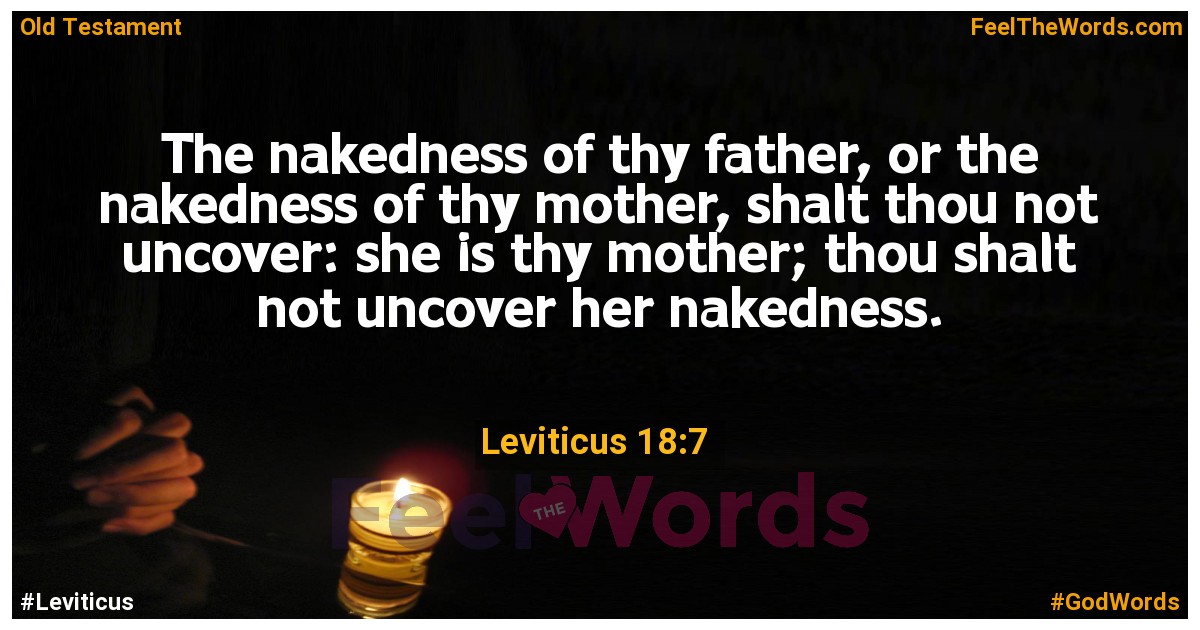 Leviticus 18:7