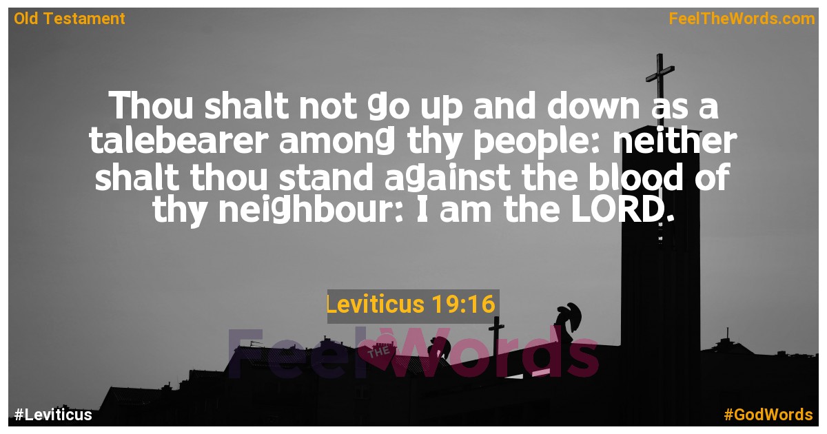 Leviticus 19:16