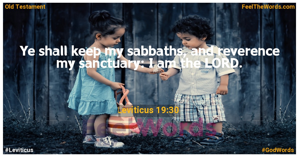 Leviticus 19:30