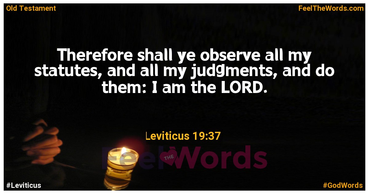 Leviticus 19:37