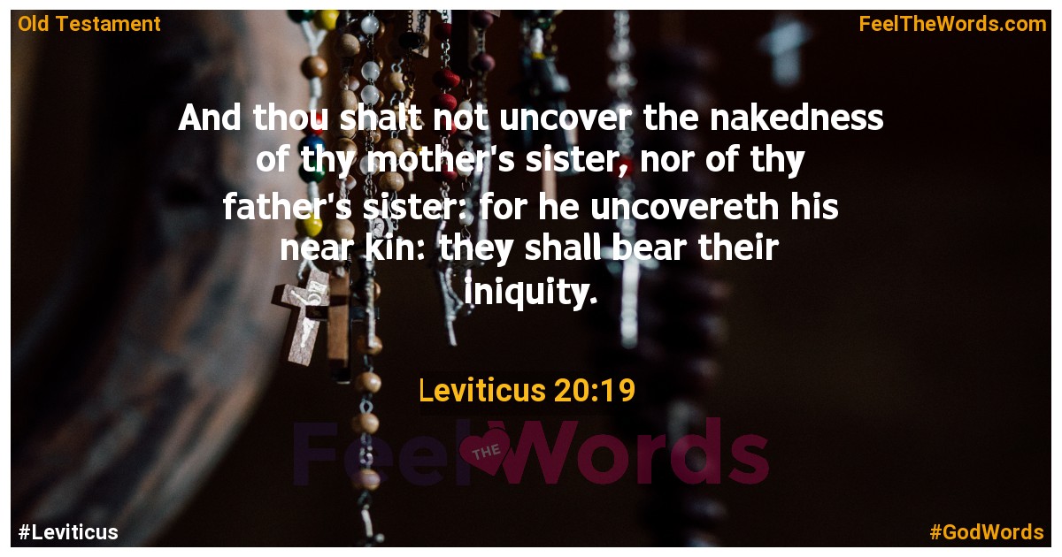Leviticus 20:19