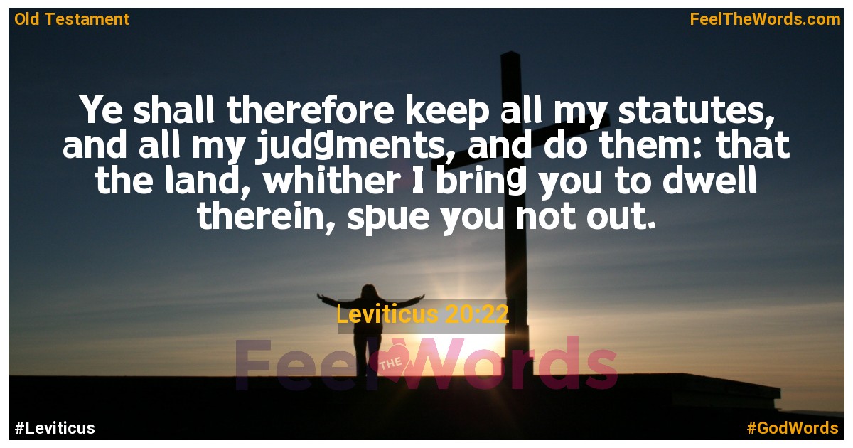 Leviticus 20:22