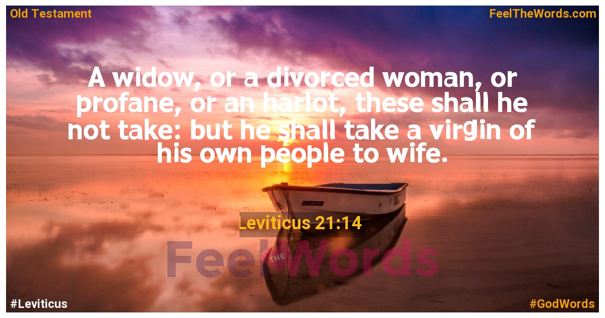 Leviticus 21:14