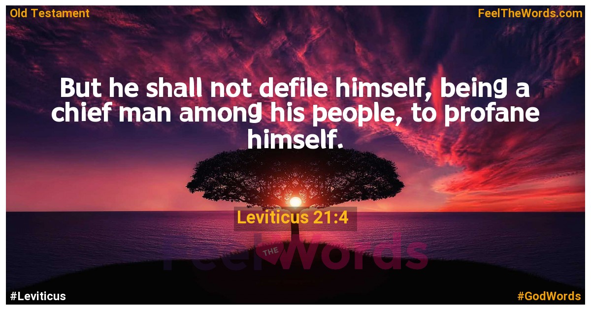 Leviticus 21:4