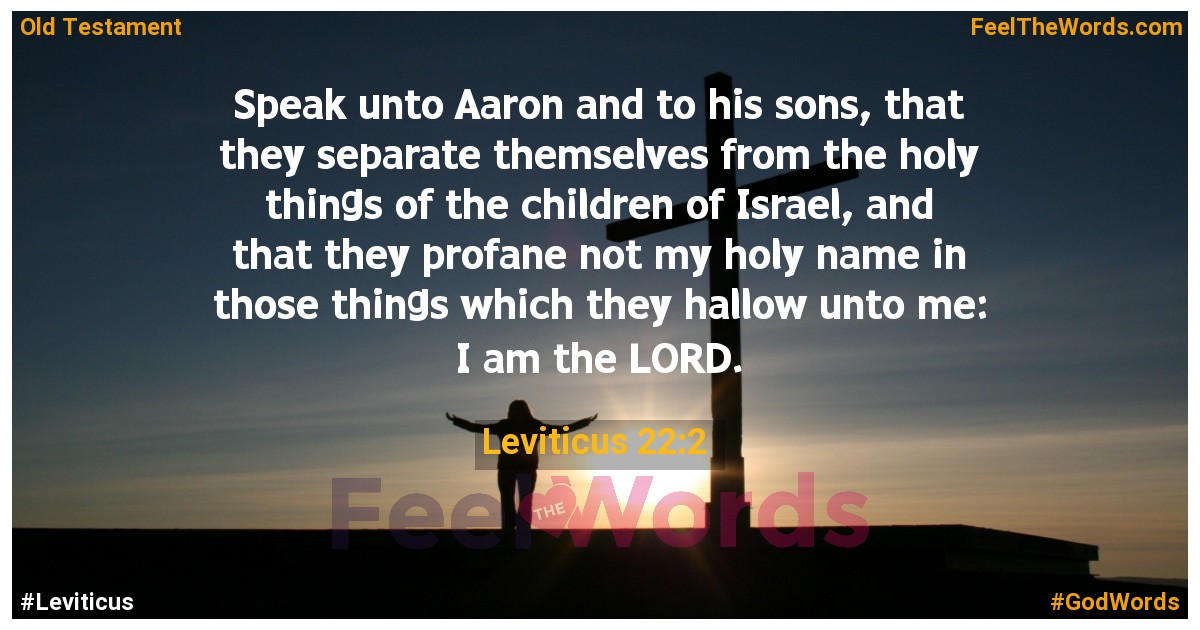 Leviticus 22:2