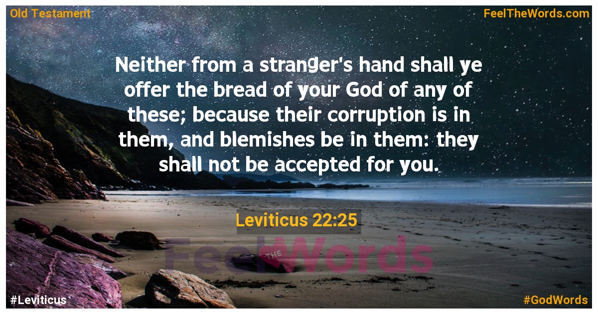 Leviticus 22:25