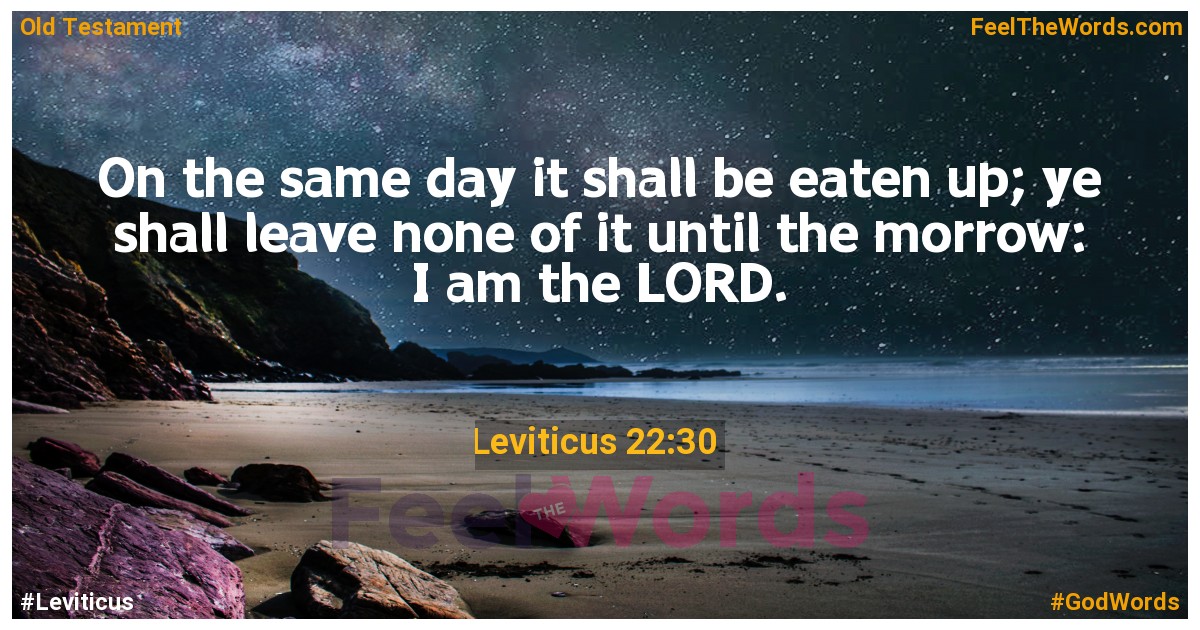 Leviticus 22:30