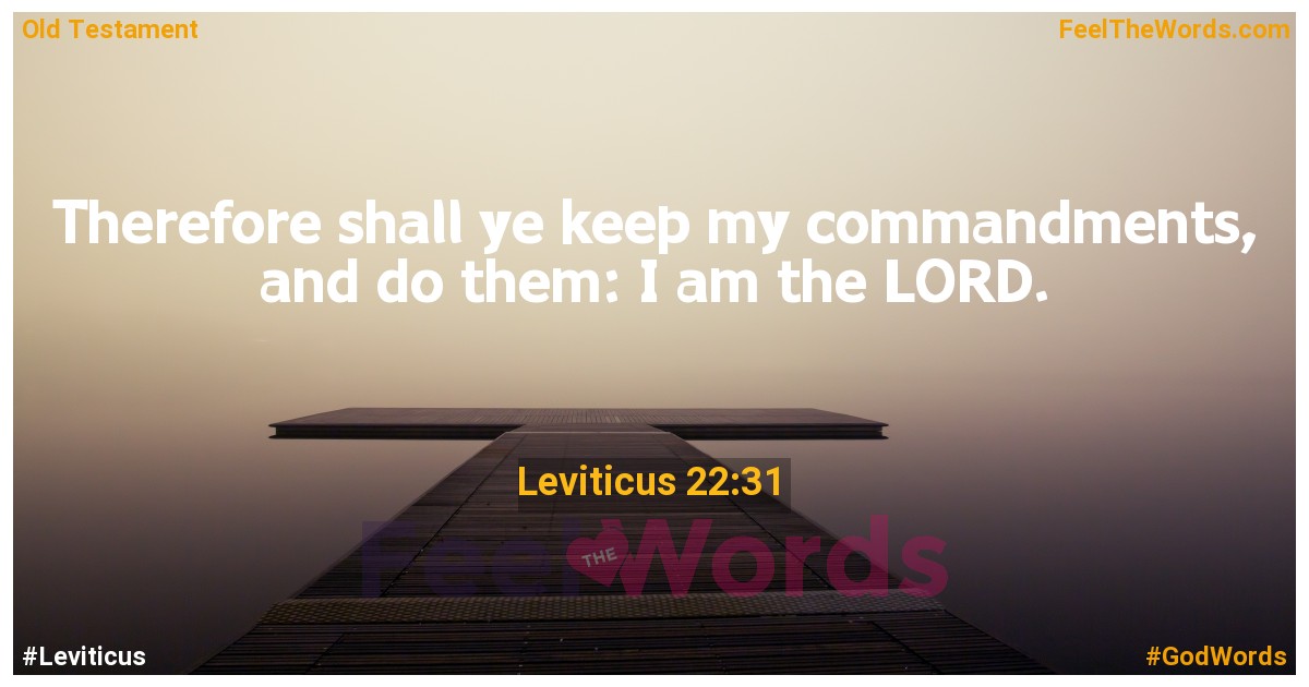 Leviticus 22:31