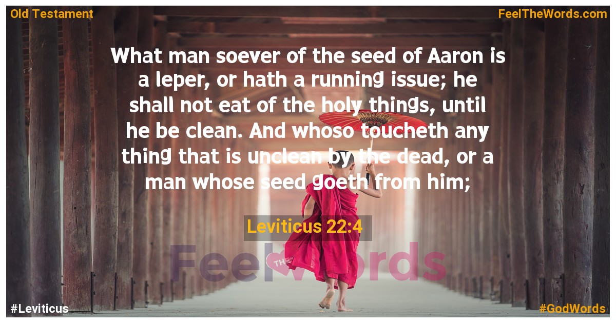 Leviticus 22:4