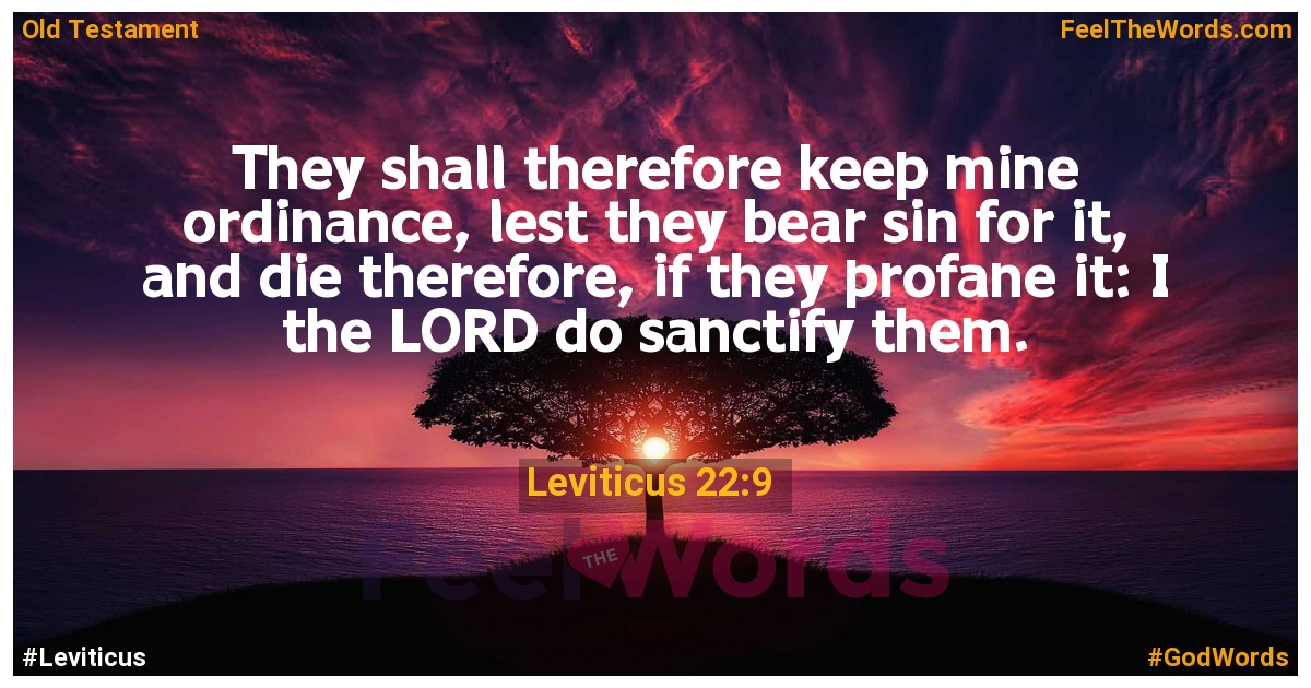 Leviticus 22:9