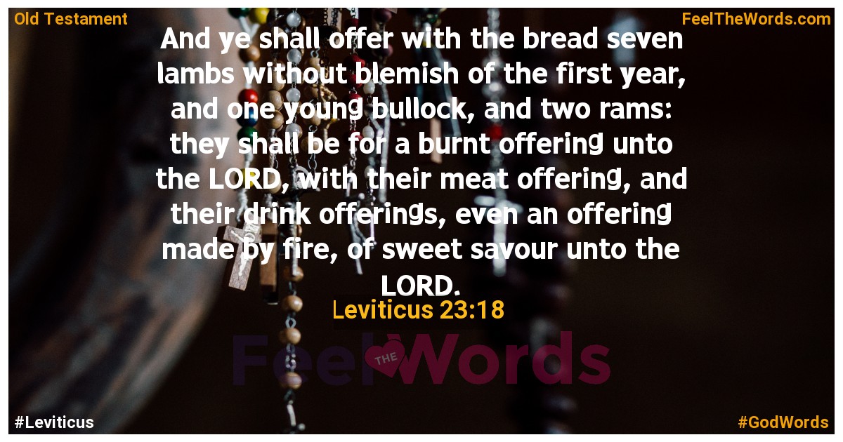 Leviticus 23:18