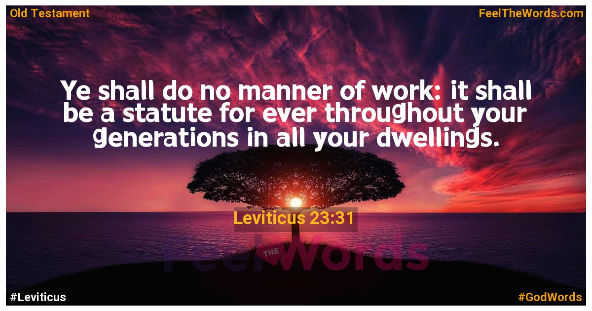 Leviticus 23:31