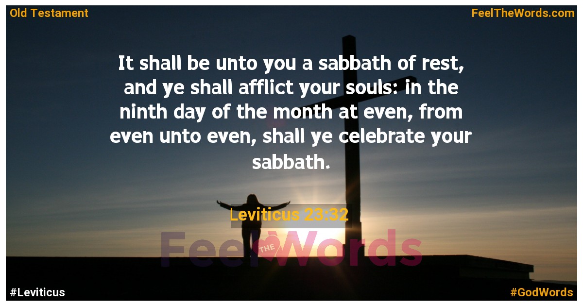 Leviticus 23:32