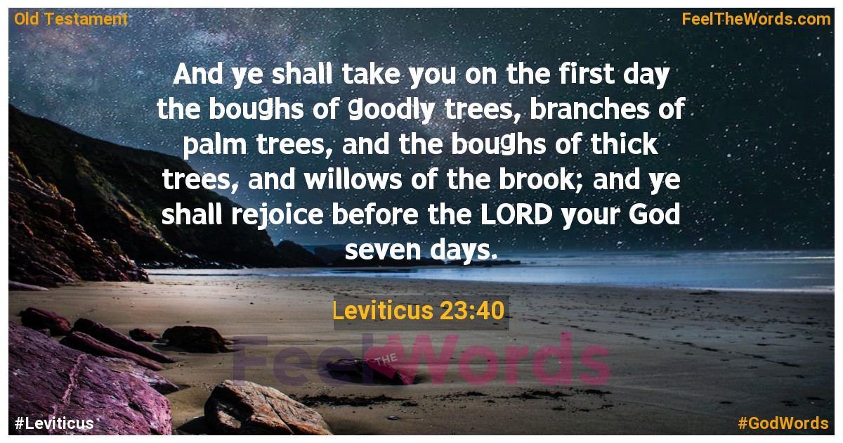 Leviticus 23:40