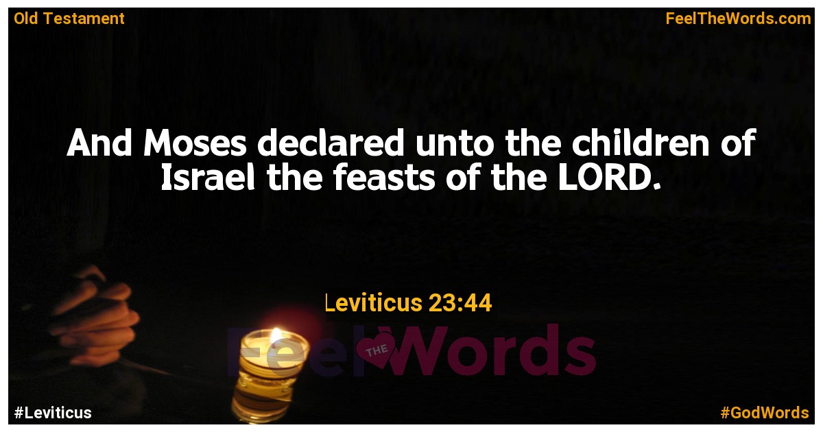 Leviticus 23:44