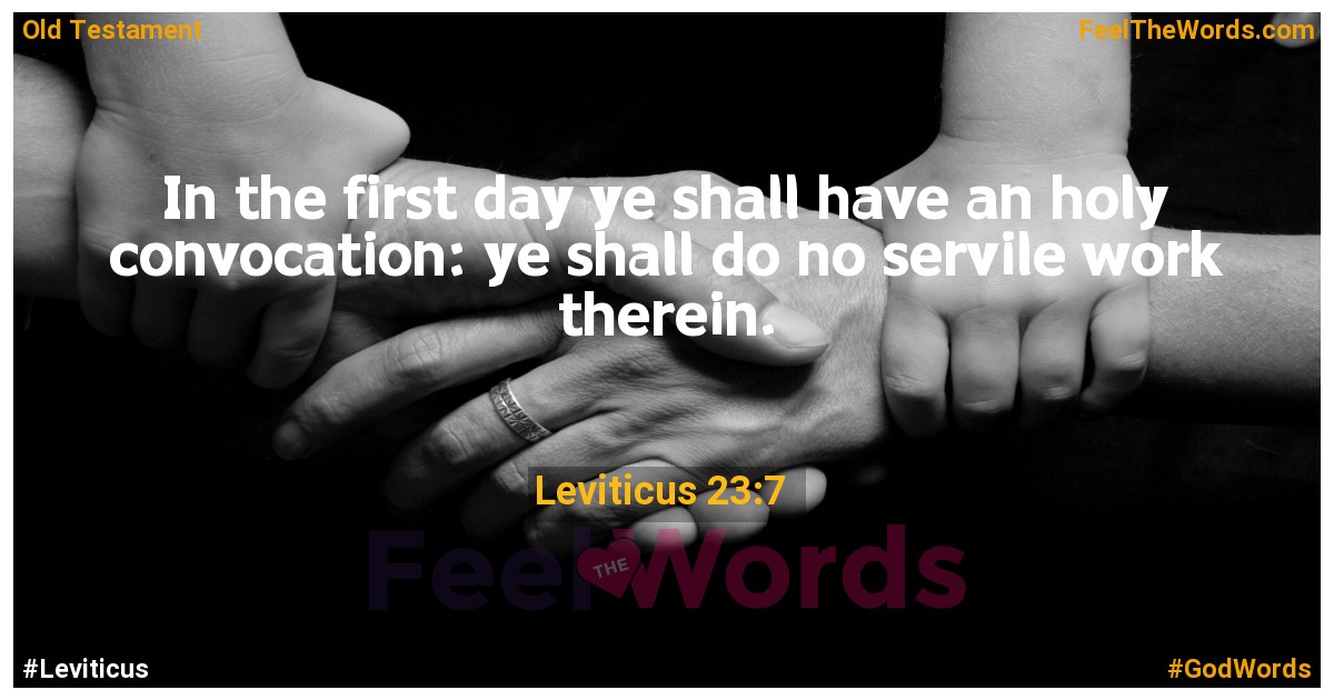 Leviticus 23:7