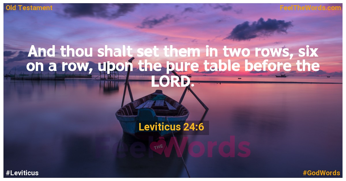 Leviticus 24:6