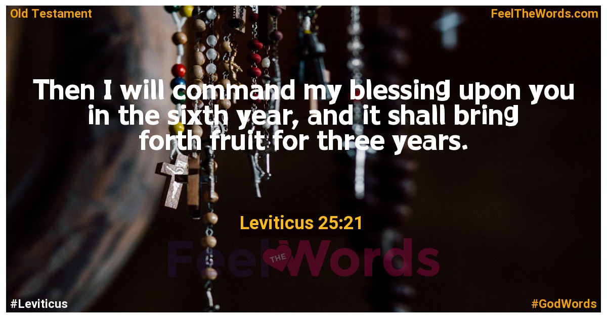 Leviticus 25:21