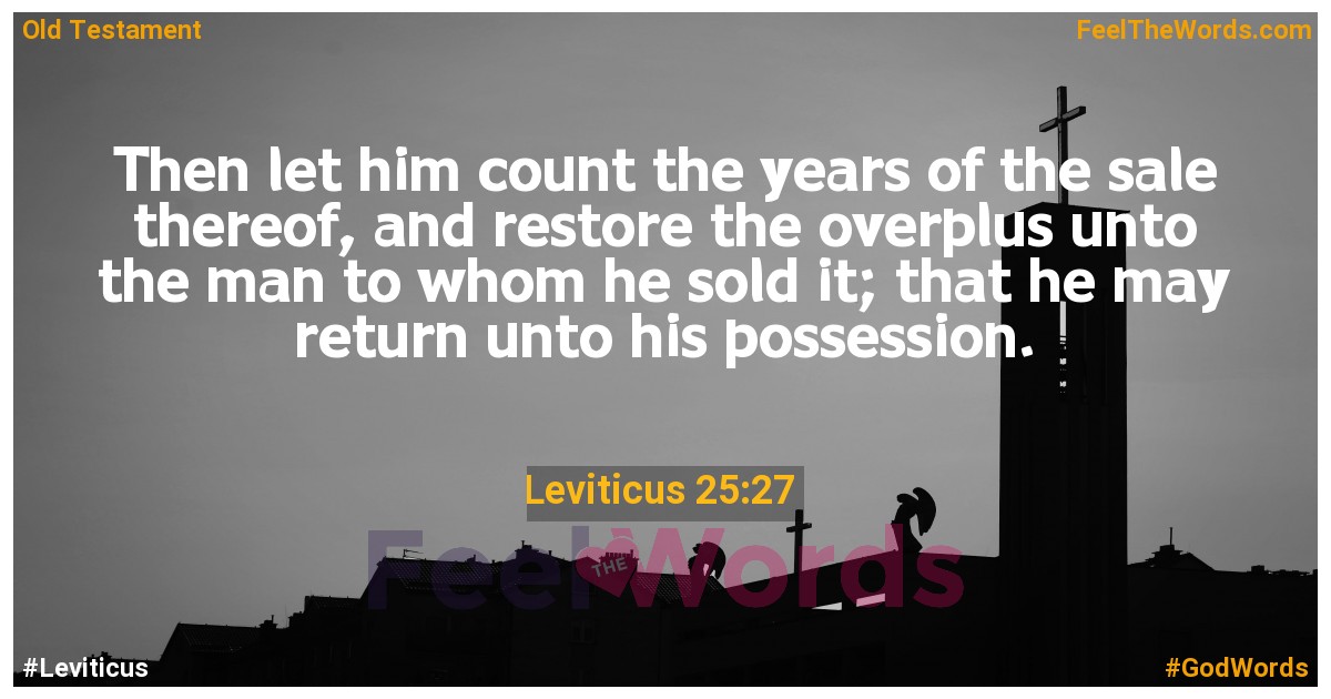 Leviticus 25:27
