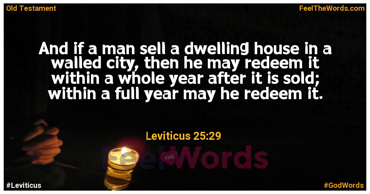 Leviticus 25:29
