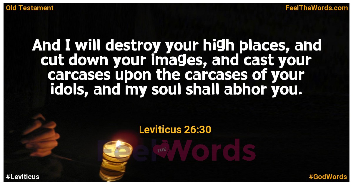 Leviticus 26:30