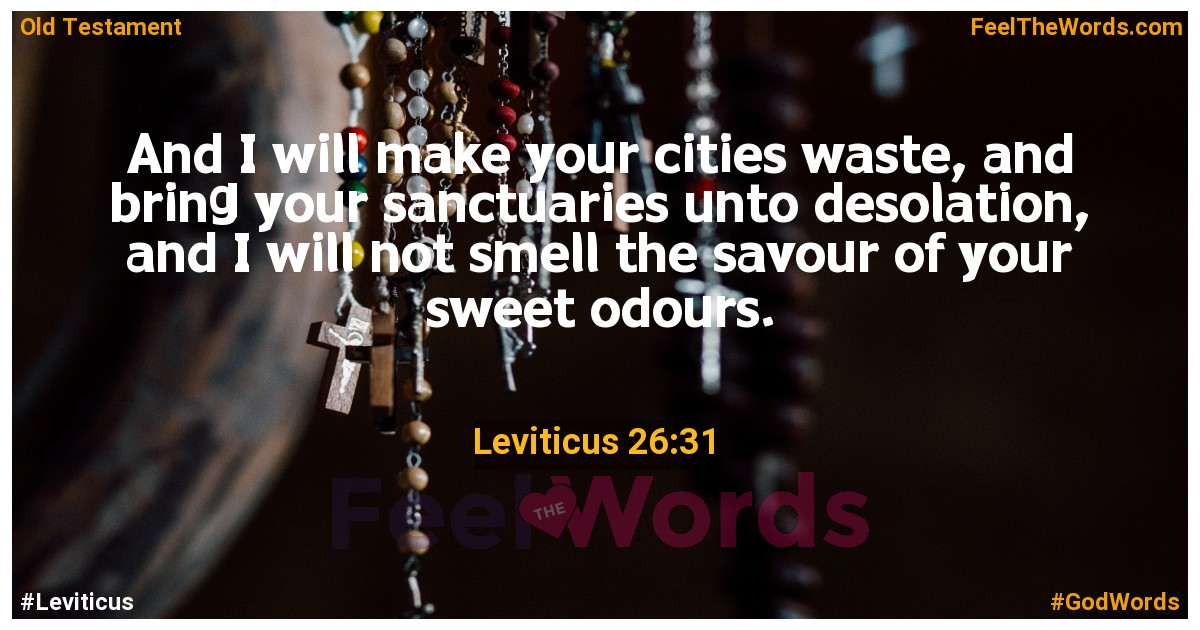 Leviticus 26:31