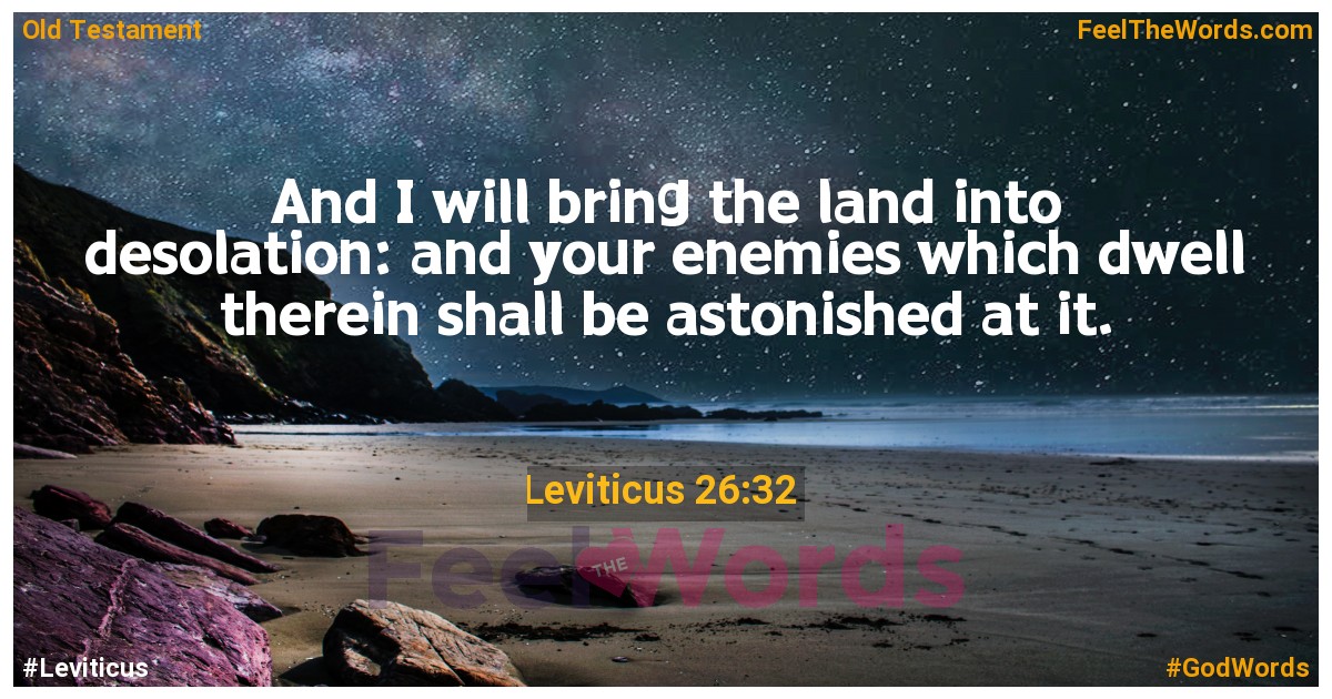 Leviticus 26:32
