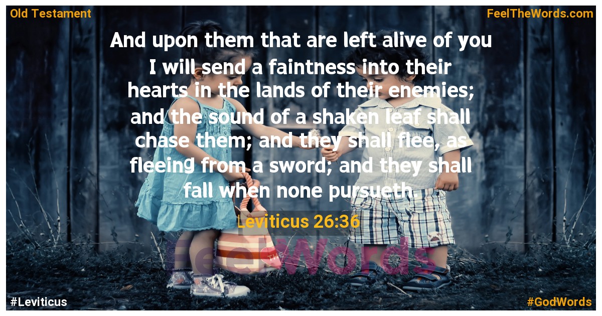 Leviticus 26:36